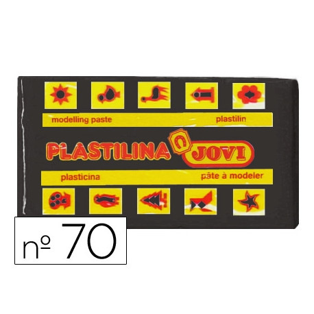 PLASTILINA JOVI 70 NEGRO -UNIDAD -TAMAÑO PEQUEÑO