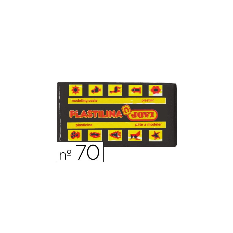 PLASTILINA JOVI 70 NEGRO -UNIDAD -TAMAÑO PEQUEÑO