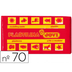 PLASTILINA JOVI 70 ROJO -UNIDAD -TAMAÑO PEQUEÑO