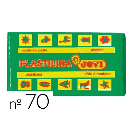 PLASTILINA JOVI 70 VERDE CLARO -UNIDAD -TAMAÑO PEQUEÑO