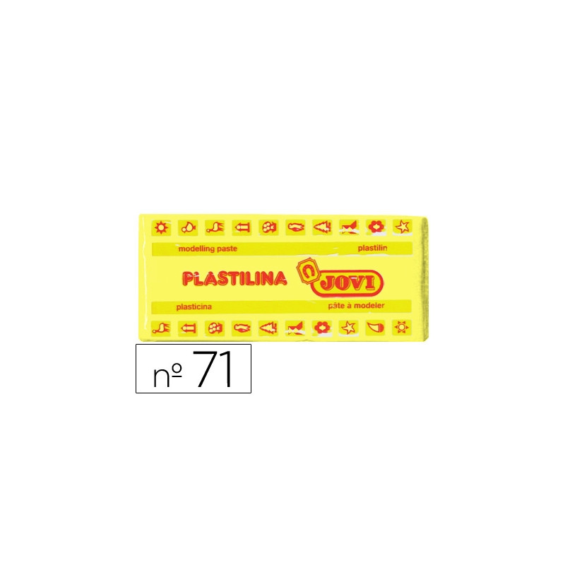 PLASTILINA JOVI 71 AMARILLO CLARO -UNIDAD -TAMAÑO MEDIANO