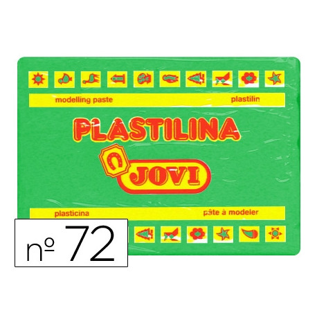 PLASTILINA JOVI 72 VERDE CLARO -UNIDAD -TAMAÑO GRANDE