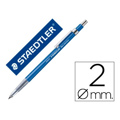 PORTAMINAS STAEDTLER MARS 2 MM CON CLIP Y AFILAMINAS PORTAMINAS STAEDTLER MARS 2 MM CON CLIP Y AFILAMINAS