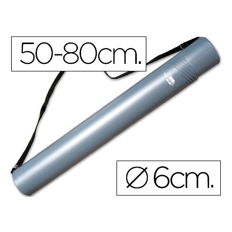 PORTAPLANOS PLASTICO LIDERPAPEL DIAMETRO 6 CM EXTENSIBLE HASTA 80 GRIS PORTAPLANOS PLASTICO LIDERPAPEL DIAMETRO 6 CM EXTENSIBLE HASTA 80 GRIS