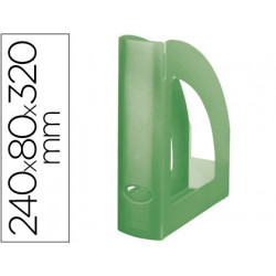 REVISTERO PLASTICO Q-CONNECT VERDE TRANSLUCIDO