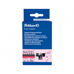 RODILLO ENTINTADO PELIKAN IR40T NEGRO/ROJO 2 UNID