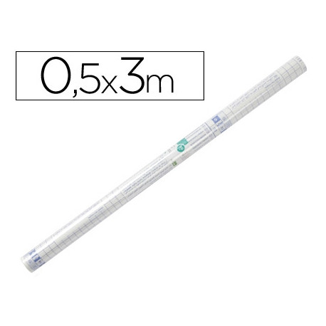 ROLLO PLASTICO ADHESIVO LIDERPAPEL 0,50X3 MT. 8O MICRAS FORRALIBROS REMOVIBLE ROLLO PLASTICO ADHESIVO LIDERPAPEL 0,50X3 MT. 8O MICRAS FORRALIBROS REMOVIBLE