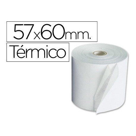 ROLLO SUMADORA TERMICO Q-CONNECT 57 MM ANCHO X 60 MM DIAMETRO SIN BISFENOL A ROLLO SUMADORA TERMICO Q-CONNECT 57 MM ANCHO X 60 MM DIAMETRO SIN BISFENOL A