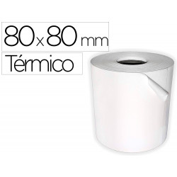 ROLLO SUMADORA TERMICO Q-CONNECT 80 MM ANCHO X 80 MM DIAMETRO SIN BISFENOL A