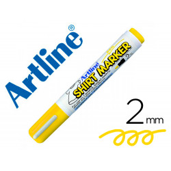 ROTULADOR ARTLINE CAMISETA EKT-2 AMARILLO -PUNTA REDONDA 2 MM -PARA USO EN CAMISETAS