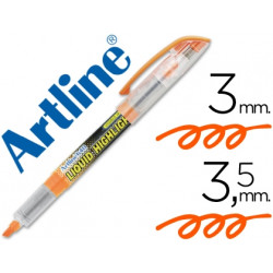 ROTULADOR ARTLINE FLUORESCENTE EK-640 NARANJA -PUNTA BISELADA