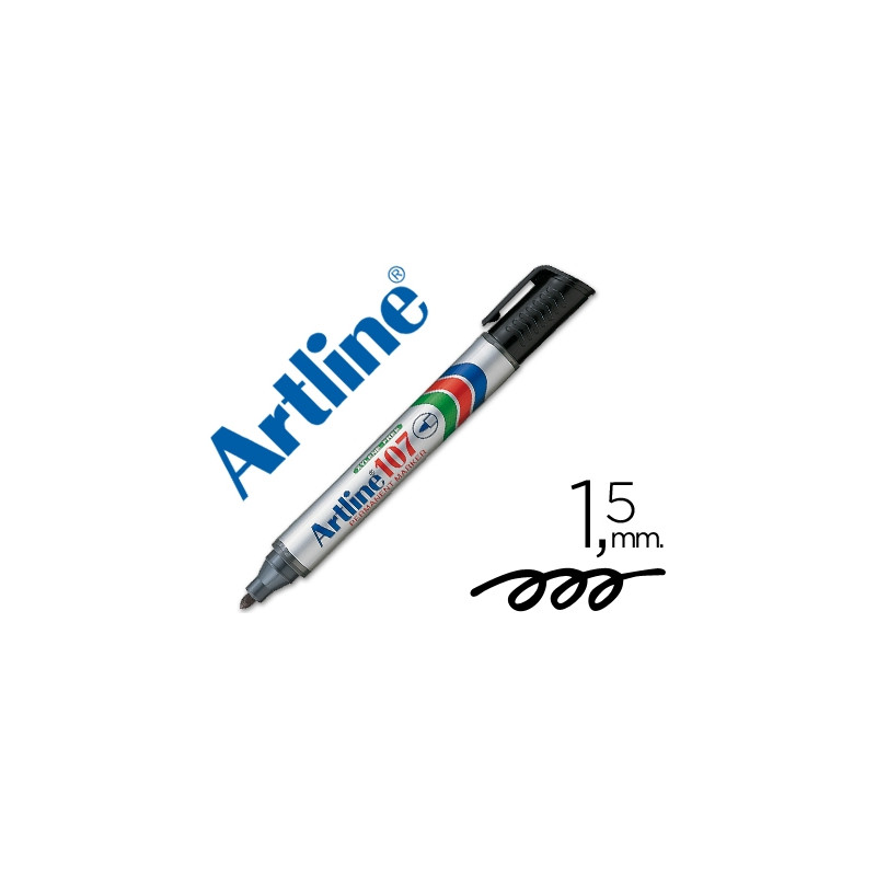 ROTULADOR ARTLINE MARCADOR PERMANENTE 107 NEGRO PUNTA REDONDA