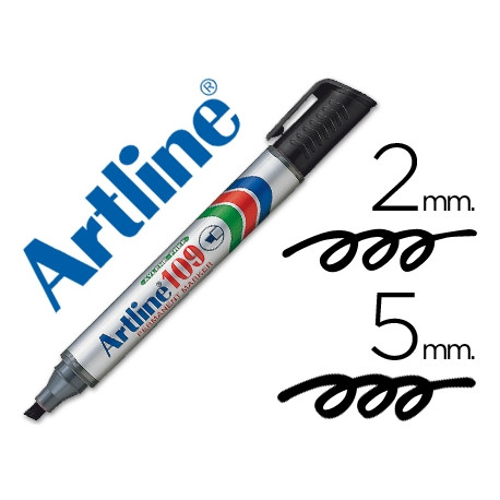 ROTULADOR ARTLINE MARCADOR PERMANENTE 109 NEGRO -PUNTA BISELADA