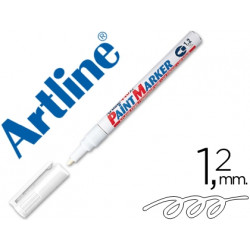 ROTULADOR ARTLINE MARCADOR PERMANENTE EK-440 XF BLANCO -PUNTA REDONDA 1.2 MM -METAL CAUCHO Y PLASTIC