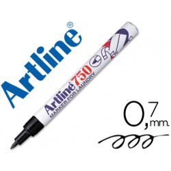 ROTULADOR ARTLINE MARCADOR ROPA 750 NEGRO PUNTA REDONDA 0,7 MM ROPA PAPEL METAL Y CRISTAL