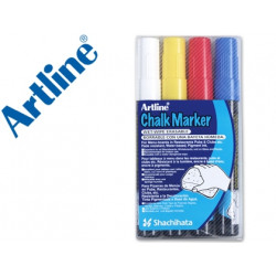 ROTULADOR ARTLINE PIZARRA VERDE NEGRA EPW-4-ST BOLSA DE 4 UNIDADES COLORES SURTIDOS