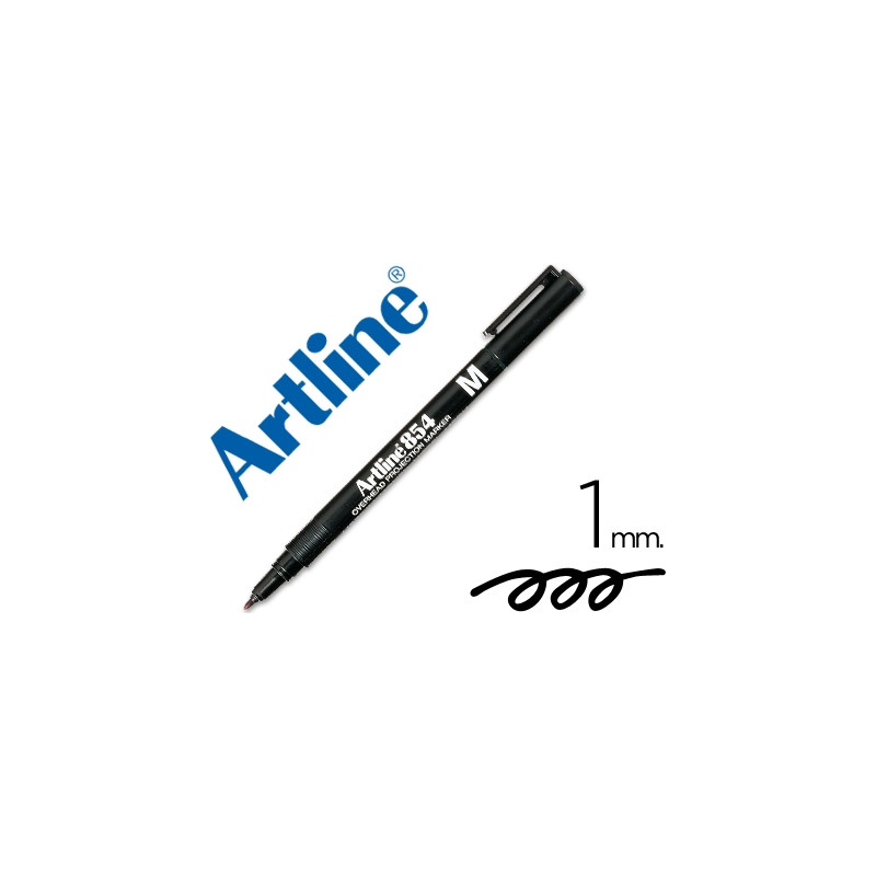 ROTULADOR ARTLINE RETROPROYECCION PUNTA FIBRA PERMANENTE EK-854 NEGRO -PUNTA REDONDA 1 MM