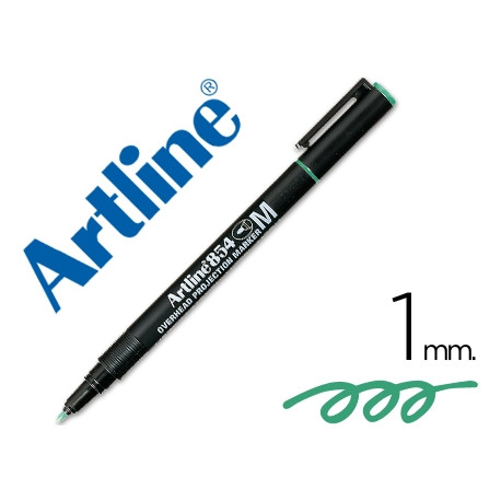 ROTULADOR ARTLINE RETROPROYECCION PUNTA FIBRA PERMANENTE EK-854 VERDE -PUNTA REDONDA 1 MM