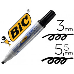 ROTULADOR BIC VELLEDA PARA PIZARRA NEGRO PUNTA BISELADA 5,9 MM