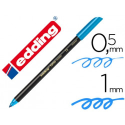 ROTULADOR EDDING PUNTA FIBRA 1200 AZUL CLARO N.10 -PUNTA REDONDA 0.5 MM