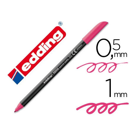 ROTULADOR EDDING PUNTA FIBRA 1200 MAGENTA N.20 -PUNTA REDONDA 0.5 MM