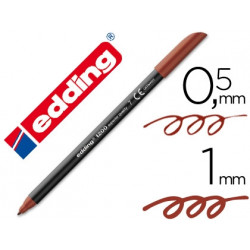 ROTULADOR EDDING PUNTA FIBRA 1200 MARRON N.7 -PUNTA REDONDA 0.5 MM