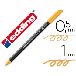 ROTULADOR EDDING PUNTA FIBRA 1200 NARANJA CLARO N.16 -PUNTA REDONDA 0.5 MM