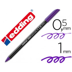 ROTULADOR EDDING PUNTA FIBRA 1200 VIOLETA N.8 -PUNTA FIBRA 0.5 MM