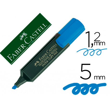 ROTULADOR FABER FLUORESCENTE 48-51 AZUL ROTULADOR FABER FLUORESCENTE 48-51 AZUL
