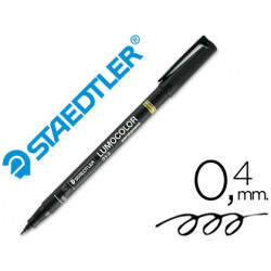 ROTULADOR STAEDTLER LUMOCOLOR RETROPROYECCION PUNTA DE FIBRAPERMANENTE 313-9 NEGRO PUNTA SUPER FINA 