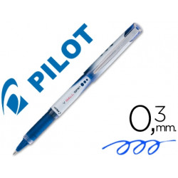 ROTULADOR PILOT ROLLER V-BALL GRIP AZUL 0.5 MM