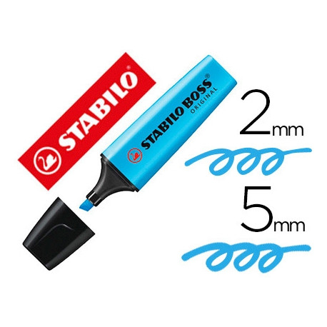 ROTULADOR STABILO BOSS FLUORESCENTE 70 AZUL ROTULADOR STABILO BOSS FLUORESCENTE 70 AZUL
