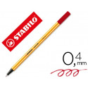 ROTULADOR STABILO PUNTA DE FIBRA POINT 88 CARMIN 0,4 MM