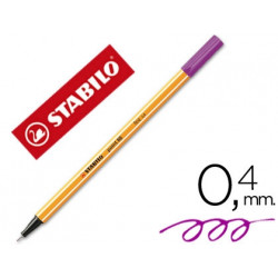 ROTULADOR STABILO PUNTA DE FIBRA POINT 88 VIOLETA 0,4 MM