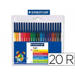 ROTULADOR STAEDTLER NORIS CLUB SLIM ESTUCHE DE 20 COLORES