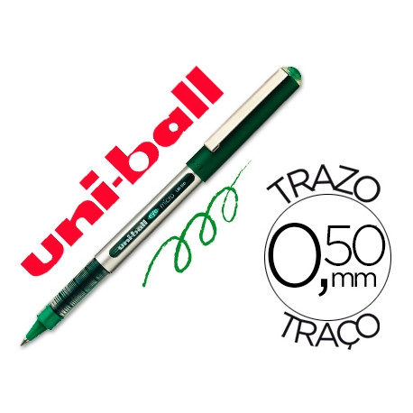ROTULADOR UNI-BALL ROLLER UB-150 MICRO EYE VERDE 0,5 MM -UNIDAD