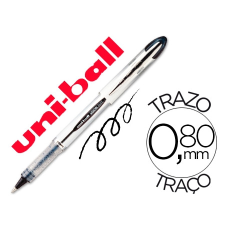 ROTULADOR UNI-BALL ROLLER UB-200 VISION NEGRO 0,8 MM -UNIDAD
