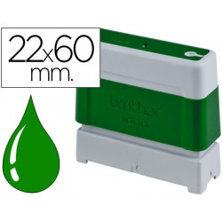 SELLO AUTOMATICO BROTHER 22 MM X 60 MM VERDE