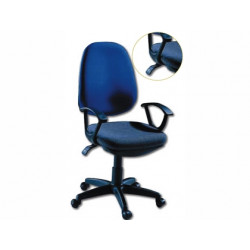 SILLA GIRATORIA Q-CONNECT BASE NYLON NEGRO REGULABLE EN ALTURA 1020+120MM ALTO AZUL 475 MM LARGO 440