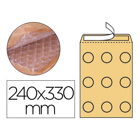 SOBRE BURBUJAS CREMA Q-CONNECT G/4 240 X 330 MM