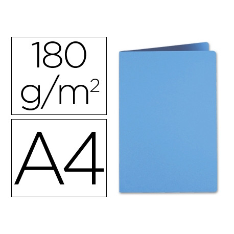 SUBCARPETA LIDERPAPEL DIN A4 CELESTE INTENSO 180G/M2 SUBCARPETA LIDERPAPEL DIN A4 CELESTE INTENSO 180G/M2