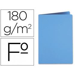 SUBCARPETA LIDERPAPEL FOLIO CELESTE INTENSO 180G/M2