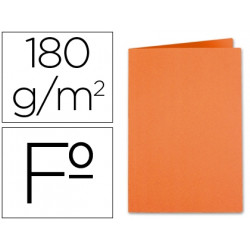 SUBCARPETA LIDERPAPEL FOLIO NARANJA INTENSO 180G/M2