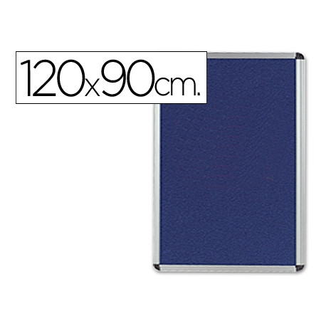 TABLERO DE ANUNCIOS Q-CONNECT MURAL GRANDE FIELTRO AZUL 120X90 CM TABLERO DE ANUNCIOS Q-CONNECT MURAL GRANDE FIELTRO AZUL 120X90 CM