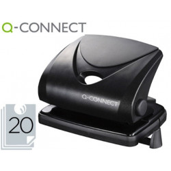 TALADRADOR Q-CONNECT KF01234 NEGRO ABERTURA 2 MM CAPACIDAD 20 HOJAS