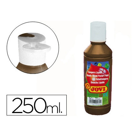 TEMPERA LIQUIDA JOVI ESCOLAR 250 ML MARRON TEMPERA LIQUIDA JOVI ESCOLAR 250 ML MARRON