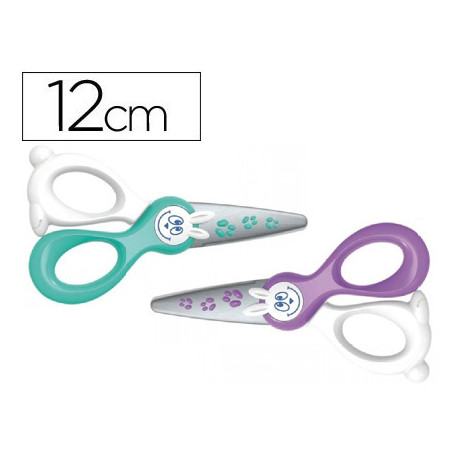 TIJERA ESCOLAR MAPED KIDI-CUT 12 CM ESPECIAL PARA INFANTIL CORTA SOLO PAPEL Y CARTON TIJERA ESCOLAR MAPED KIDI-CUT 12 CM ESPECIAL PARA INFANTIL CORTA SOLO PAPEL Y CARTON