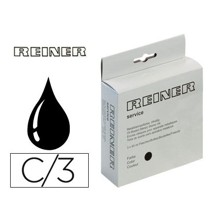 TINTA NUMERADOR NEGRA R343N 45 ML GRASA PARA SELLOS METALICOS PACK DE 3 UNIDADES TINTA NUMERADOR NEGRA R343N 45 ML GRASA PARA SELLOS METALICOS PACK DE 3 UNIDADES