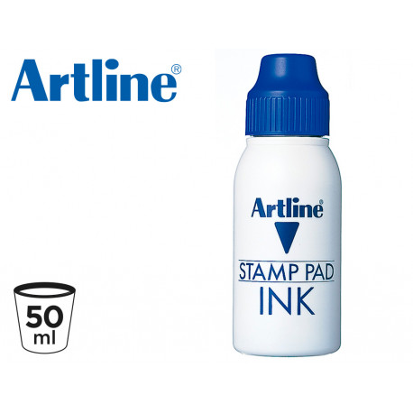 TINTA TAMPON ARTLINE AZUL FRASCO DE 50 CC