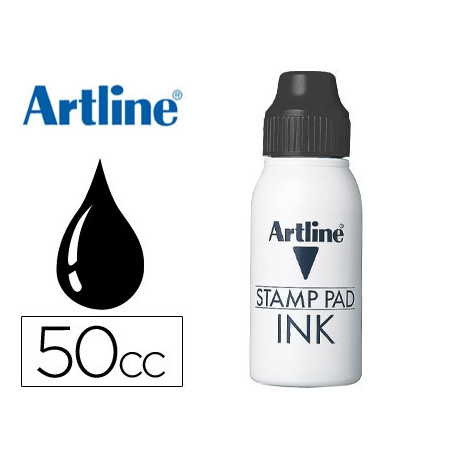 TINTA TAMPON ARTLINE NEGRA FRASCO DE 50 CC